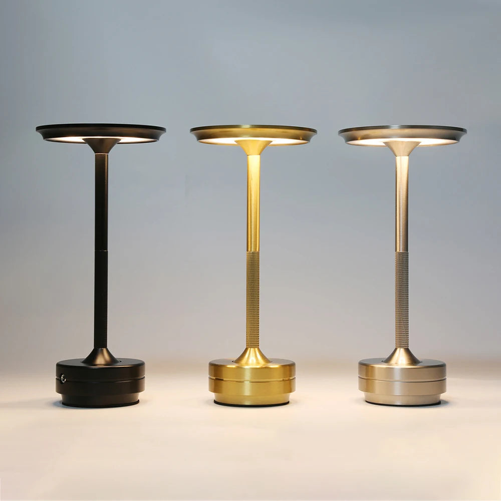 Lampe de Table Rechargeable Sans Fil – LED Tactile & Intensité Réglable