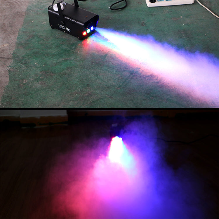 Machine à Fumée RGB 500 W avec Télécommande – Effet LED