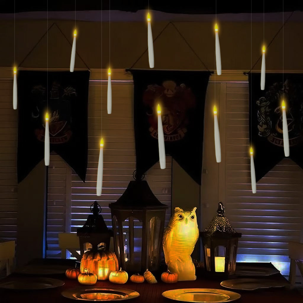 Bougies LED Flottantes avec Baguette Magique