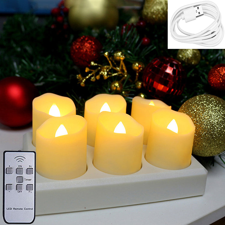 Bougies LED Rechargeables Sans Flamme avec Télécommande