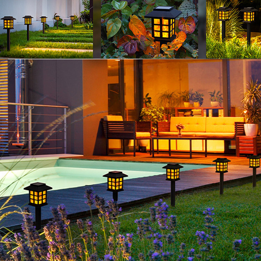 Lampes Solaires Effet Flamme LED - Halloween