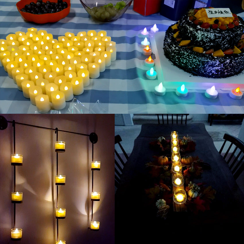 Bougies LED Rechargeables Sans Flamme avec Télécommande