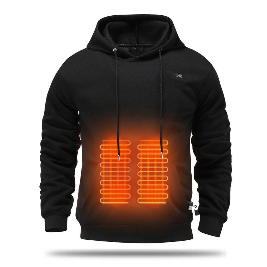 Sweat à capuche chauffant USB pour l'hiver et rester au chaud en plein air