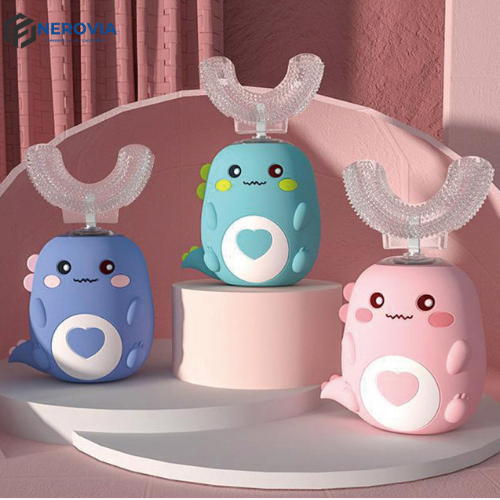 Brosse à dents électrique sonique 360° en U pour enfants