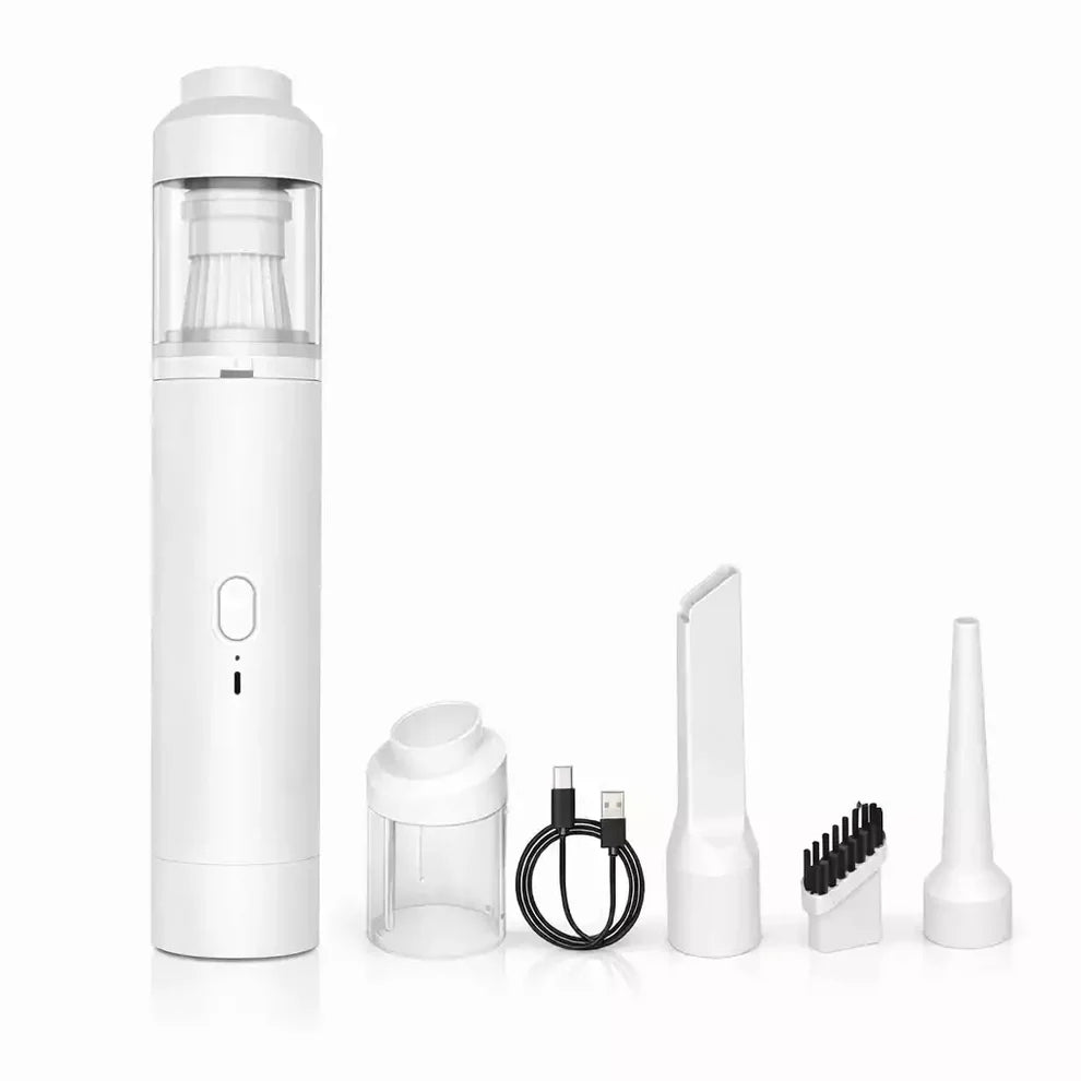 Mini Aspirateur souffleur portable sans fil – Voiture & Maison, Rechargeable USB-C