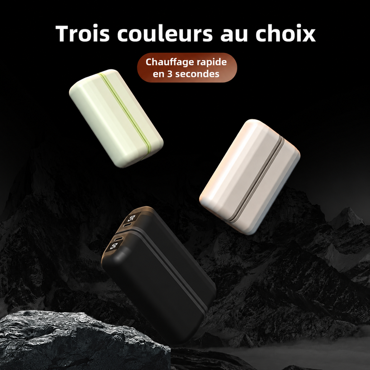Chauffe-Mains Rechargeables Magnétiques 2-en-1