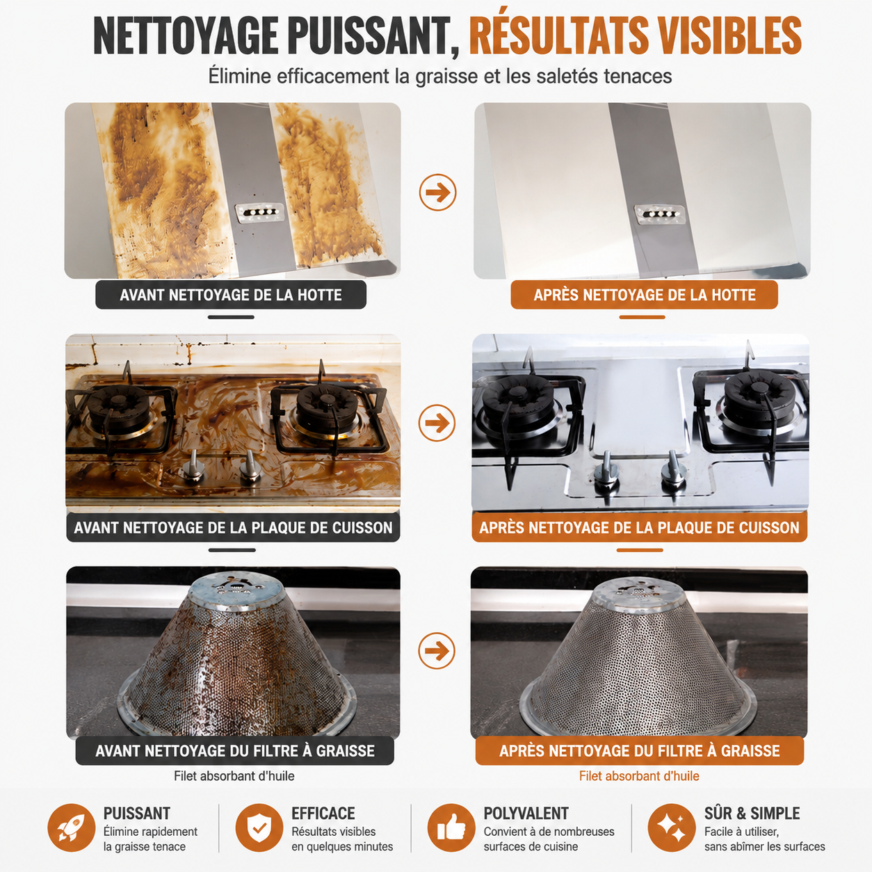 Nettoyeur vapeur portable haute température avec embouts multifonctions