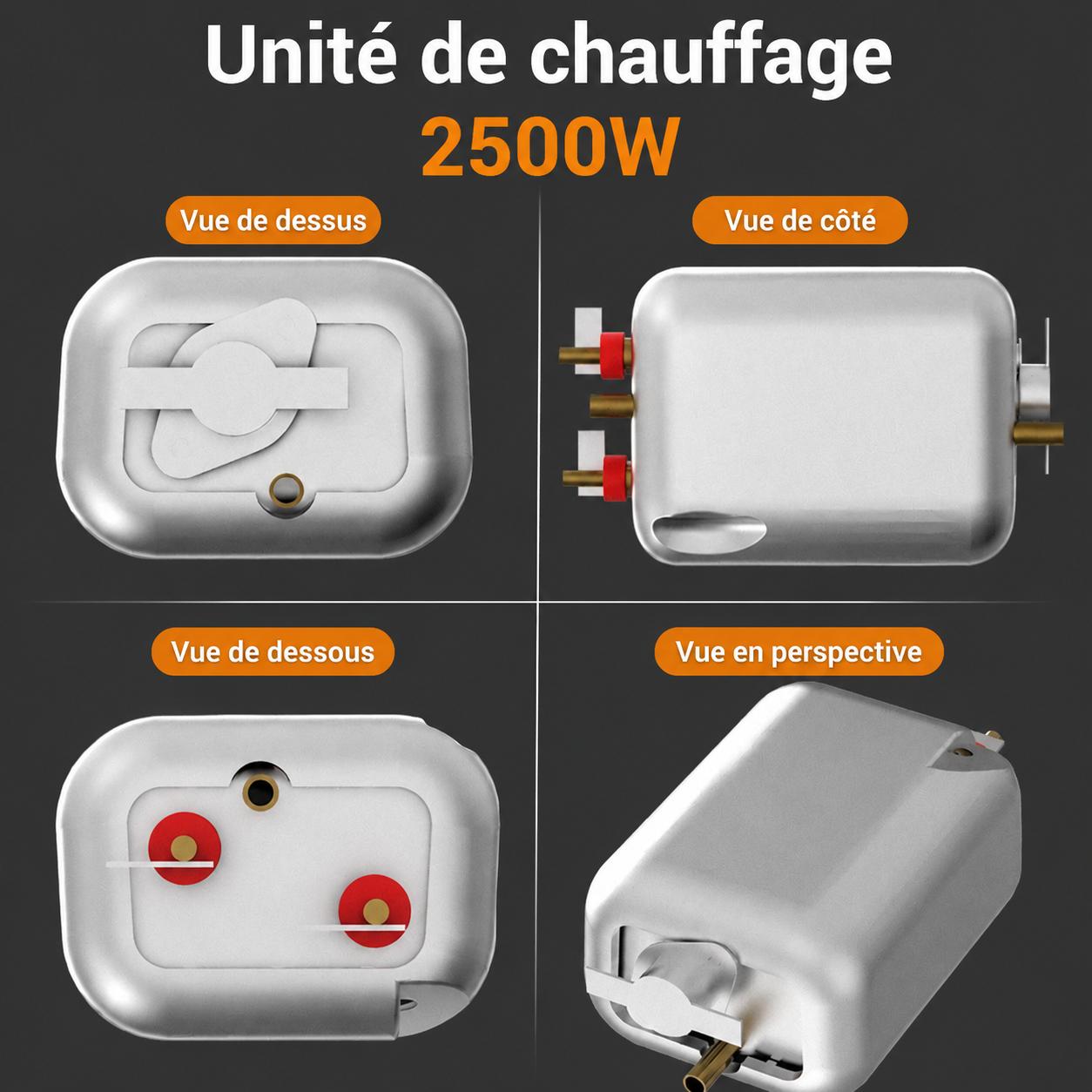 Nettoyeur vapeur portable haute température avec embouts multifonctions