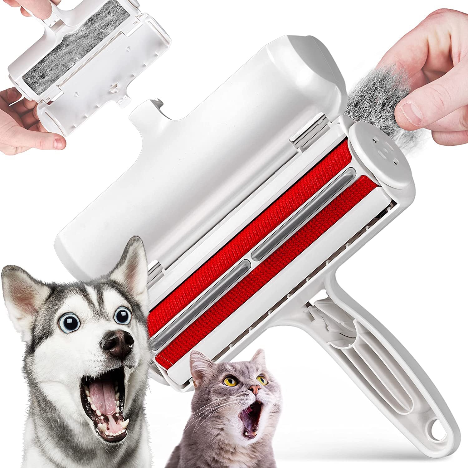 Brosse anti-poils d’Animaux Domestiques réutilisable pour vêtements et meubles
