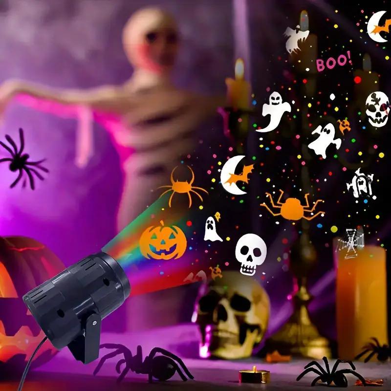 Projecteur LED Halloween & Noël – Multis-motifs Lumineux Extérieurs