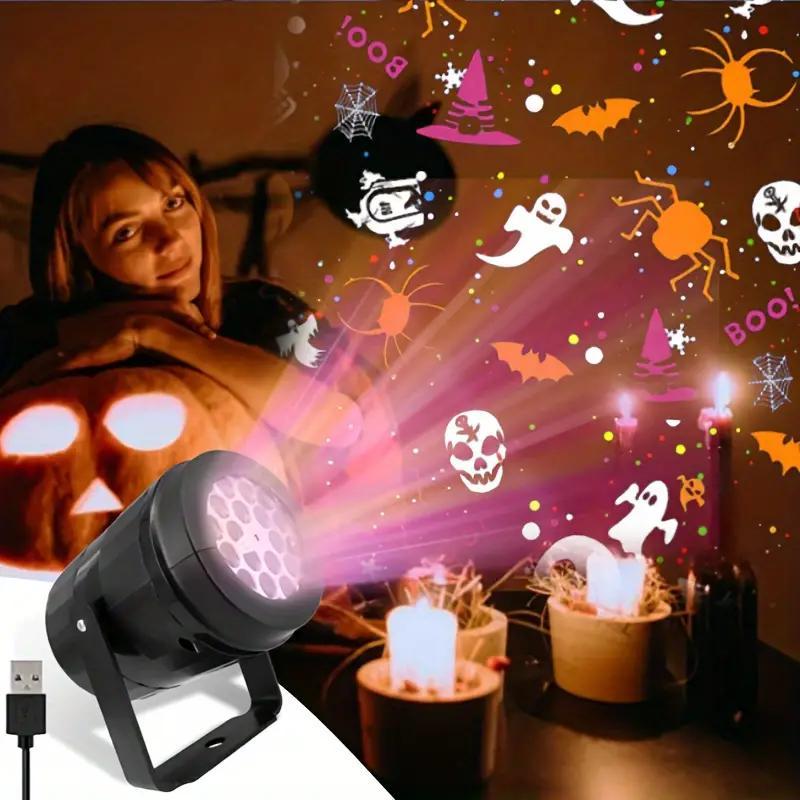 Projecteur LED Halloween & Noël – Multis-motifs Lumineux Extérieurs