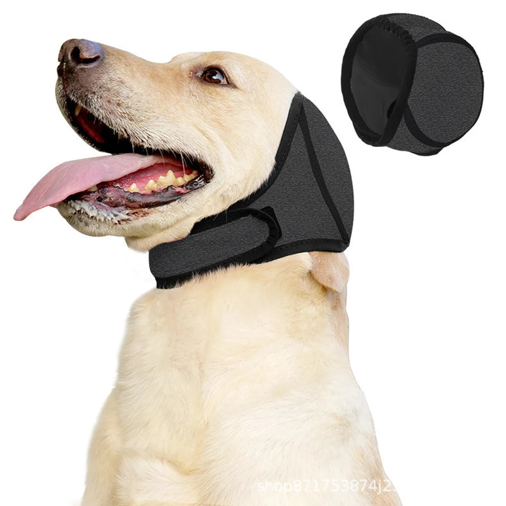 Cache-oreilles apaisant et imperméable pour chien