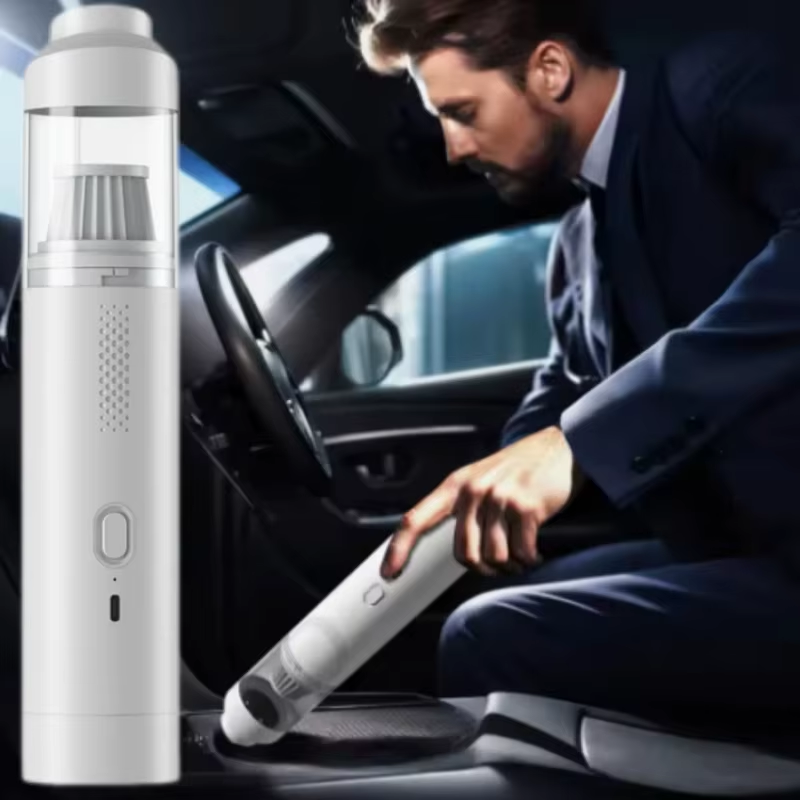 Mini Aspirateur souffleur portable sans fil – Voiture & Maison, Rechargeable USB-C