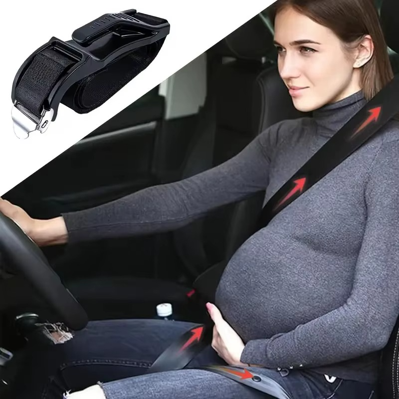 Ceinture de sécurité grossesse – Maintien ventre, confort voiture - Femme enceinte