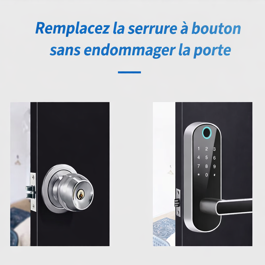 Serrure Connectée Empreinte Digitale WiFi – Clavier Tactile & Application Mobile (IP67)