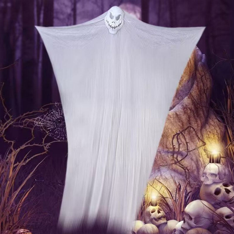 Fantôme Suspendu Halloween 3,3 m – Yeux LED Activés par le Son