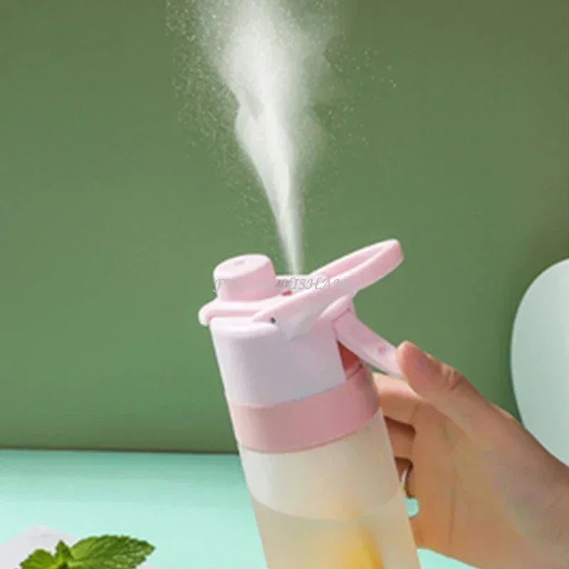 Gourde portable étanche avec brumisateur intégré, pour le sport et les activités de plein air