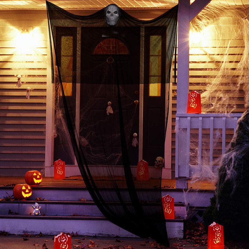 Fantôme Suspendu Halloween 3,3 m – Yeux LED Activés par le Son
