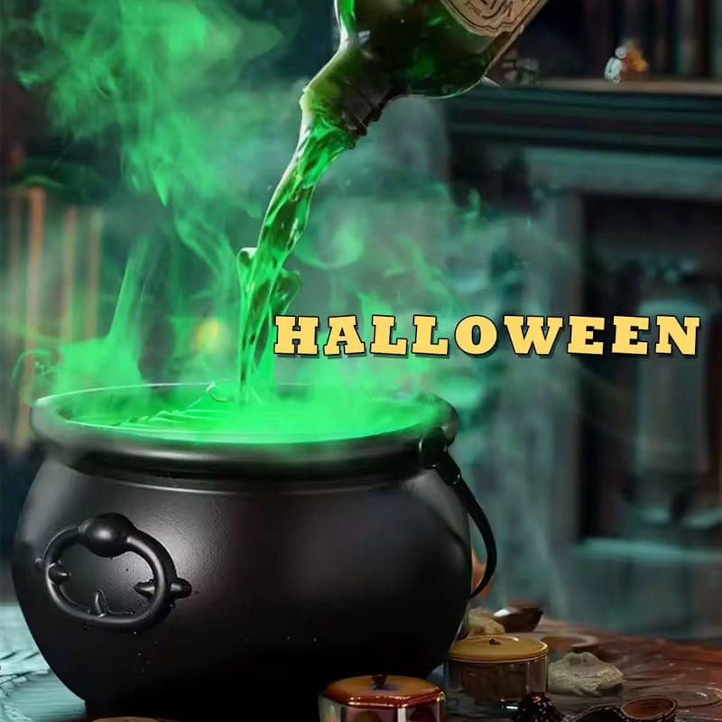 Chaudron Halloween LED avec Effet Brume – Avec ou Sans Squelette
