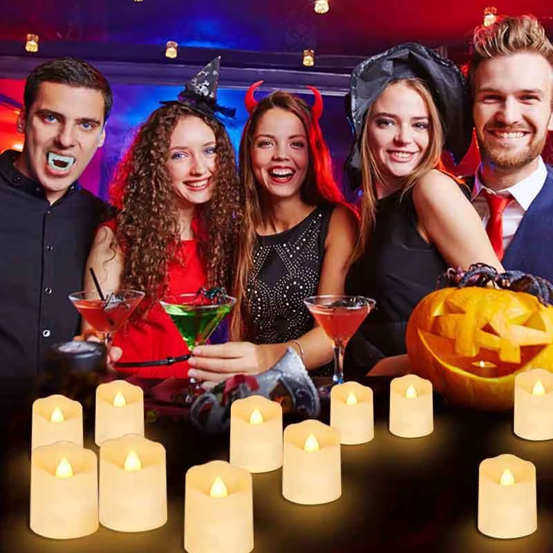 Bougies LED Rechargeables Sans Flamme avec Télécommande